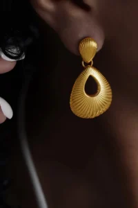 Glaren Dangling Gold Color Women Earrings - Image 4