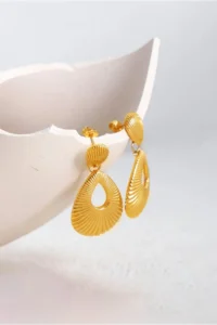 Glaren Dangling Gold Color Women Earrings - Image 5
