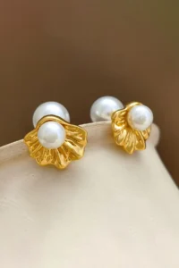 Glaren with bible Minimal Gold Color Women Earrings