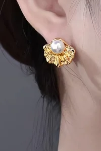 Glaren with bible Minimal Gold Color Women Earrings - Image 2