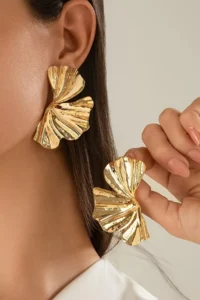 Glaren Modern Design Gold Color Women Earrings