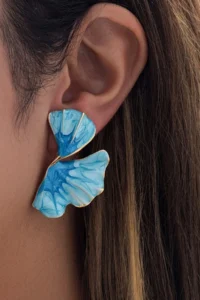 Glaren Modern Design Turquoise Color Women Earrings - Image 2