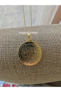 MagicStone Tuğra Medalyon Gold Color Necklace - Image 2
