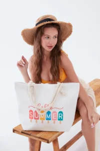 MENUSE ÇANTA Women Beach Bag Multicolored - Image 3