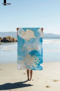 Marte Home MARINE Printed Colorful Beach Towel - Image 2