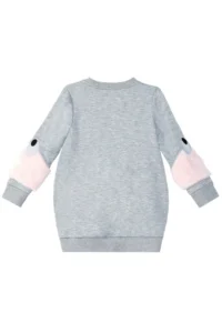 MSHB&G Gray Plush Kollu Girls' Dress - Image 4