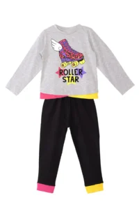 MSHB&G Roller Star Girl's Winter T-shirt Trousers Set - Image 3