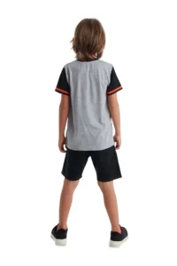 MSHB&G Thunder Changing Sequined Sequined Boys T-shirt Shorts Set - Image 2