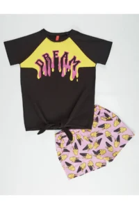 MSHB&G Dream Cream Girls' T-Shirt Shorts Set - Image 3