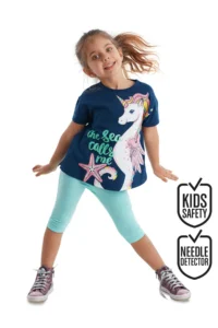 MSHB&G Seahorse Unicorn Girls' Tunic Leggings Set