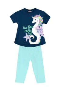 MSHB&G Seahorse Unicorn Girls' Tunic Leggings Set - Image 3