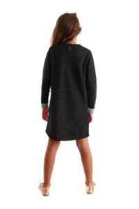 MSHB&G Black Winged Unicorn Girls' Winter Dress - Image 2