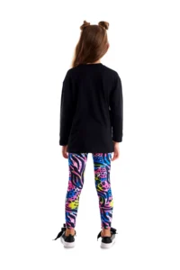 MSHB&G Winged Lightning Girls' T-Shirt Tunic Leggings Set - Image 2