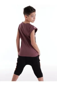 MSHB&G Monster Shark Boys' T-Shirt Capri Shorts Set - Image 2