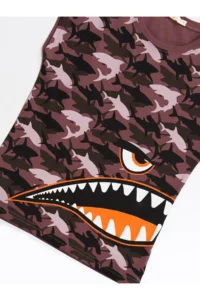 MSHB&G Monster Shark Boys' T-Shirt Capri Shorts Set - Image 5