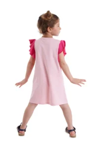 MSHB&G Pink Kelebek Girls' Summer Frilly Dress - Image 2