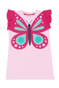 MSHB&G Pink Kelebek Girls' Summer Frilly Dress - Image 3