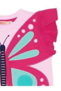 MSHB&G Pink Kelebek Girls' Summer Frilly Dress - Image 6