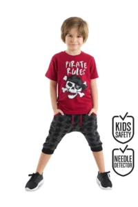 MSHB&G Pirate Rule Boys' T-Shirt Capri Shorts Set