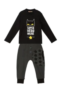 MSHB&G Super Hero Boy's Winter T-shirt Trousers Set - Image 3