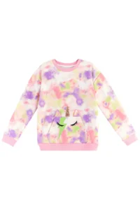 MSHB&G Unicorn Batik Patterned Kangaroo Pocket Girl's Tracksuit Set - Image 5