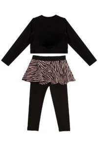 MSHB&G Rock Life Girls' Crop T-Shirt Leggings Set - Image 4