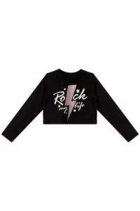 MSHB&G Rock Life Girls' Crop T-Shirt Leggings Set - Image 5