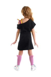 MSHB&G Unicorn Rock Girls' Black Summer Penye Dress - Image 2