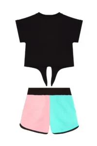 MSHB&G Colorful Star Girls' Summer T-Shirt Shorts Set - Image 4