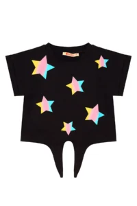 MSHB&G Colorful Star Girls' Summer T-Shirt Shorts Set - Image 5