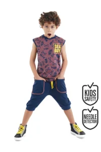 MSHB&G Sea T-Shirt Boys' T-Shirt Capri Shorts Set