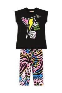 MSHB&G Good Vibes Girls' Summer Tunic Leggings Set - Image 3