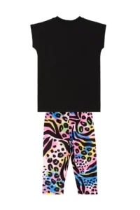 MSHB&G Good Vibes Girls' Summer Tunic Leggings Set - Image 4