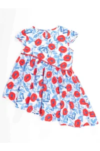 MSHB&G Gelincik Girls' Asymmetric Cut Summer Dress - Image 4