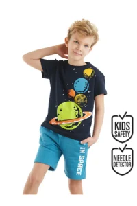 MSHB&G Gezegenler Boys' Summer T-Shirt Shorts Set