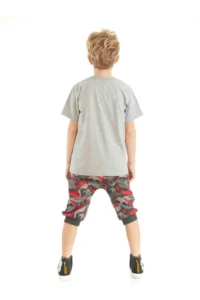 MSHB&G Triceratops Boys' T-Shirt Capri Shorts Set - Image 2