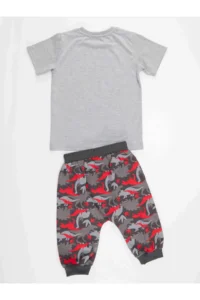 MSHB&G Triceratops Boys' T-Shirt Capri Shorts Set - Image 4