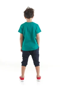 MSHB&G Yellow Digger Boys' T-Shirt Capri Shorts Set - Image 2