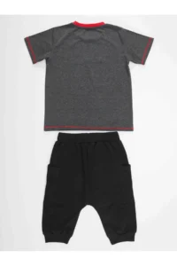 MSHB&G Skull Boys' T-Shirt Capri Shorts Set - Image 4