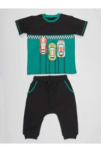 MSHB&G Finish Boys' T-Shirt Capri Shorts Set - Image 3