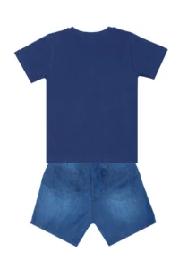 MSHB&G Space Boys' T-Shirt DENIM Shorts Set - Image 4
