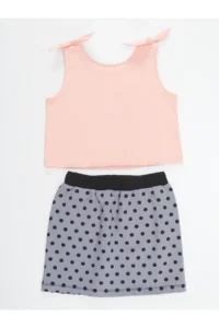 MSHB&G Panda Milkshake Girls' T-Shirt Skirt Set - Image 4