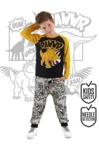 MSHB&G Rawr Boys' T-Shirt Sweatpants Set