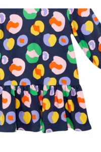 MSHB&G Colorful Floral Girls' Navy Blue Dress - Image 6