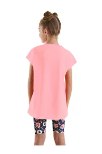 MSHB&G Sweet Party Girl's Summer Tunic T-shirt Leggings Set - Image 2