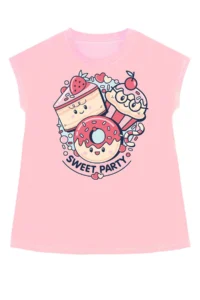 MSHB&G Sweet Party Girl's Summer Tunic T-shirt Leggings Set - Image 5