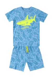 MSHB&G Shark Boys' Summer T-Shirt Shorts Set - Image 3