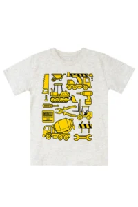 MSHB&G Construction Vehicles Boys Summer T-shirt Shorts Set - Image 5