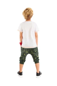 MSHB&G Skateboard Splash Boy's Summer T-shirt Capri Set - Image 2