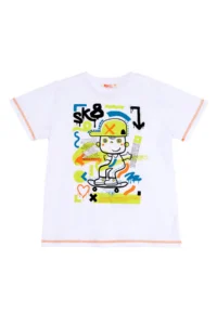 MSHB&G Skateboard Splash Boy's Summer T-shirt Capri Set - Image 5